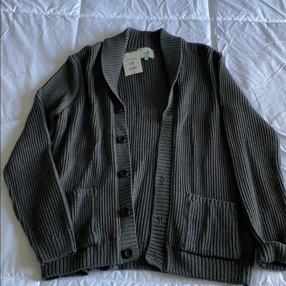 Topman Cable Knit Cardigan. New w/ tags